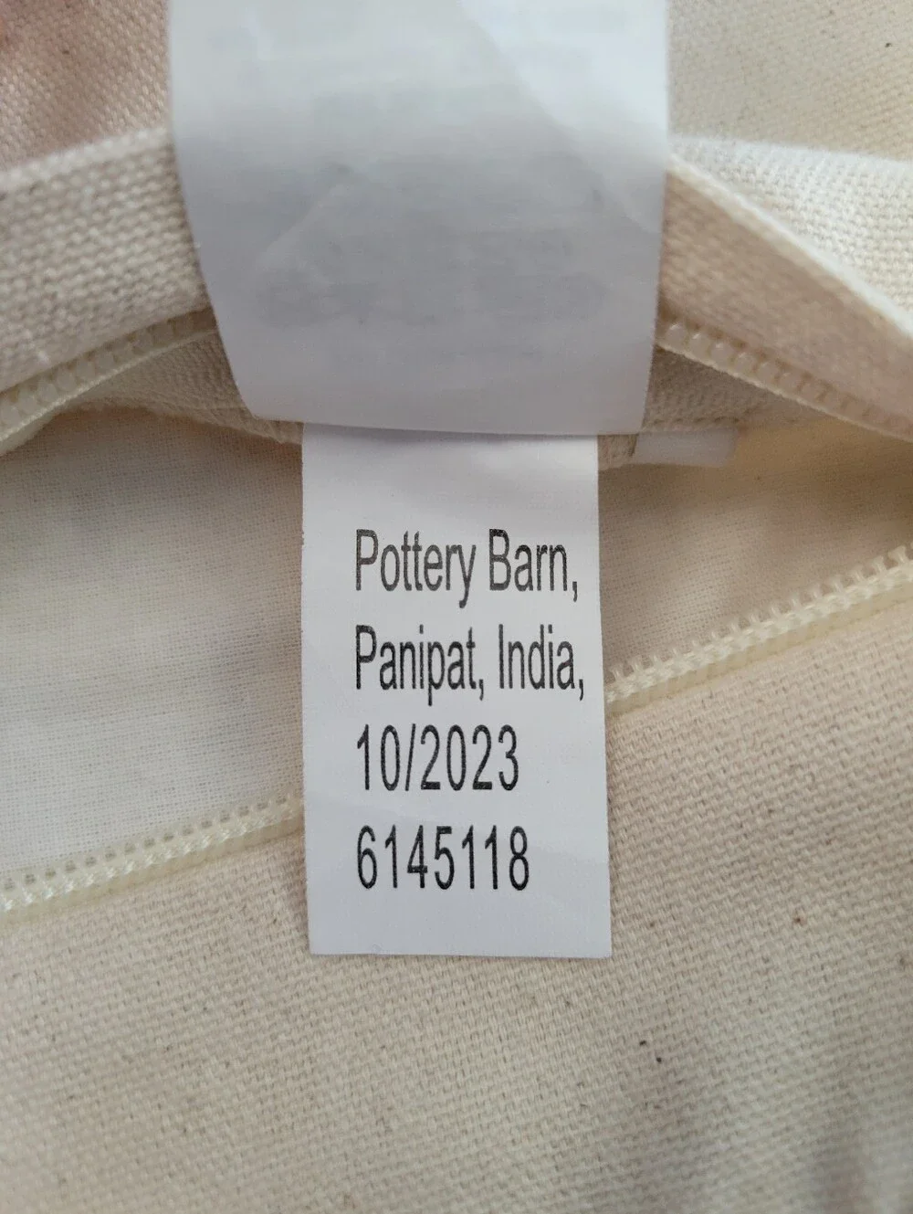 Pottery Barn Costero Handwoven Silk Pillow Cover Ivory 20 x 20